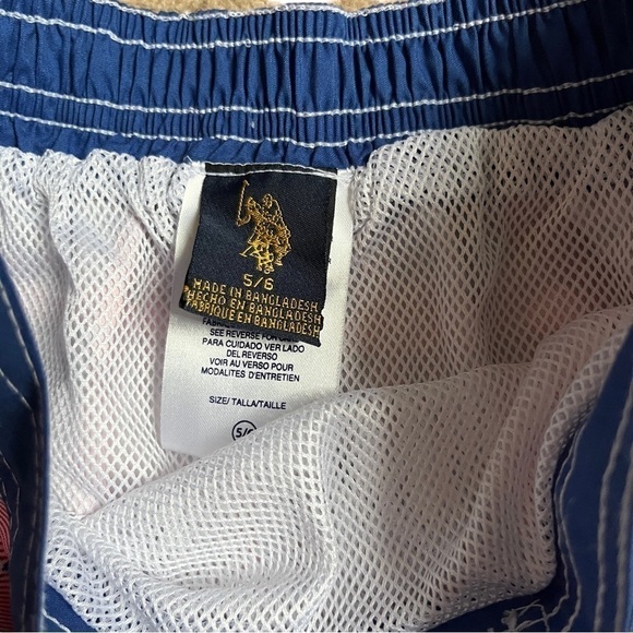 Polo boys swim trunks red plaid size 5/6 NWT - Picture 4 of 5
